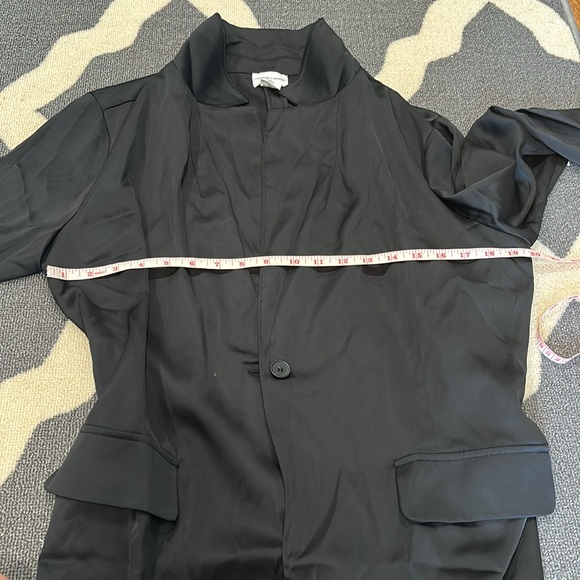 🎁NWT Melrose & Market Sheen boy fit Rayon Black Blazer size medium - Picture 9 of 11